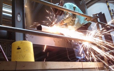 On site steel fabrication and welding